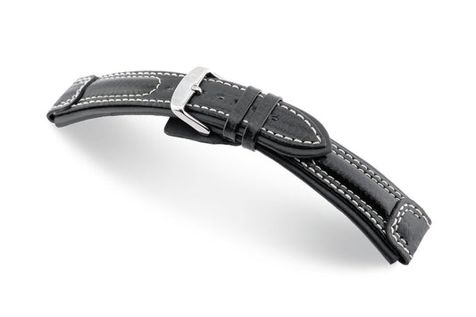 RIOS1931 horlogeband Silverstone - black