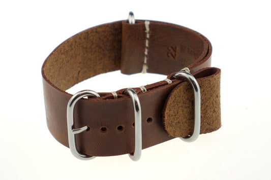 RIOS1931 horlogeband Nato Brussels - mahogany